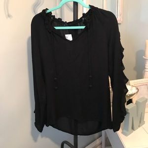 Jessica Simpson Keilani Top Black NWT Small